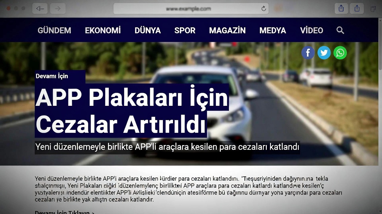 APP Plakaları İçin Cezalar Artırıldı