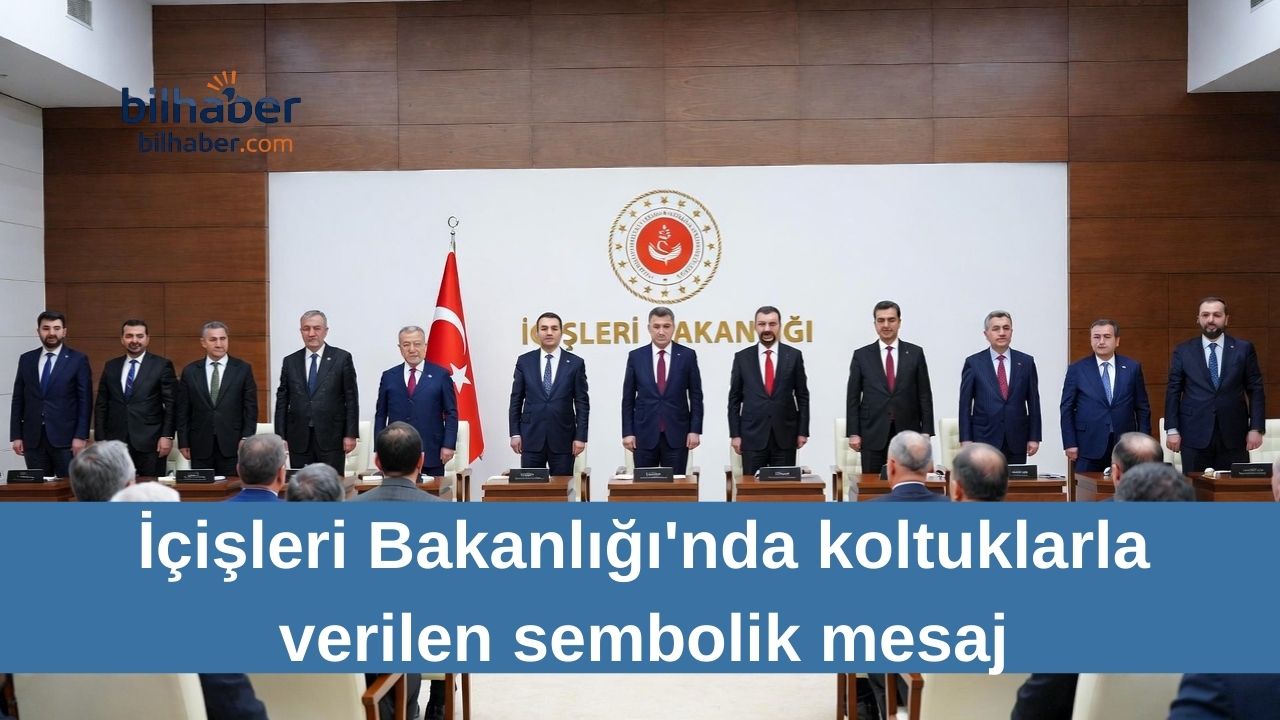 İçişleri Bakanlığı’nda koltuklarla verilen sembolik mesaj