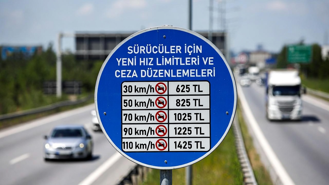 Sürücüler İçin Yeni Hız Limitleri ve Cezalar Yürürlüğe Girdi