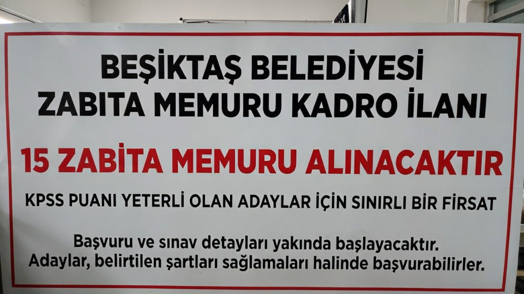 Zabıta Memuru Alımı