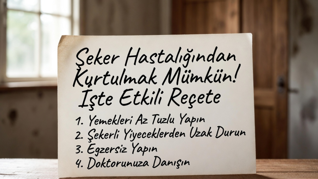 Şeker Hastalığından Kurtulmak