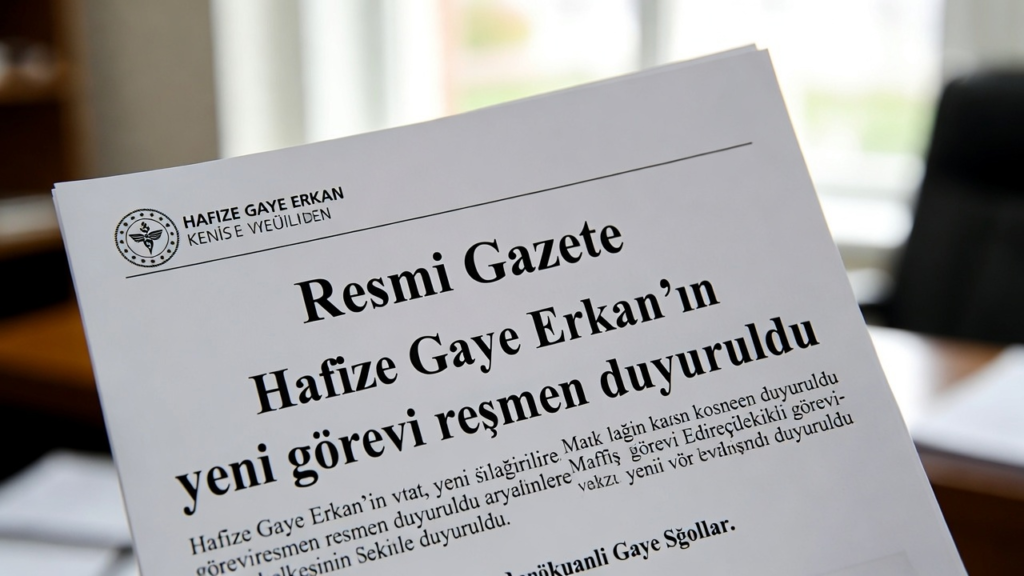 Hafize Gaye Erkan’ın yeni görevi resmen duyuruldu